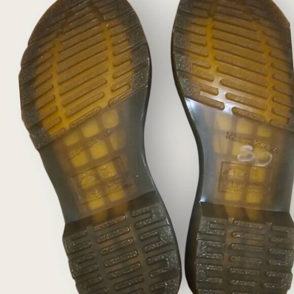 Doc Martens White Leather Mary Janes SZ 8 - Picture 4 of 7